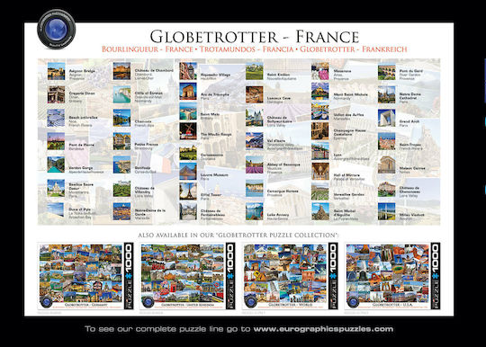Globetrotter France Puzzle 2D 1000pcs