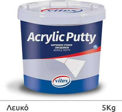 Vitex Acrylic Putty General-Purpose Putty Filler Acrylic / Water White 5kg