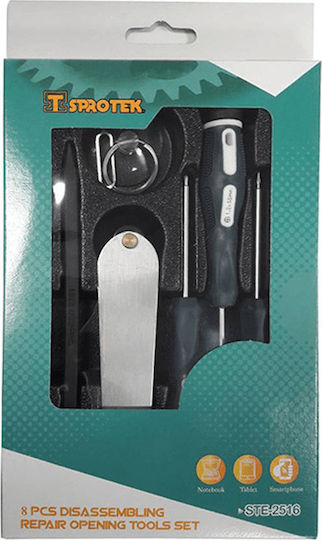 Sprotek STE-2516 Werkzeugsatz für Mobiltelefon-Reparaturwerkzeuge 8Stück STE-2516