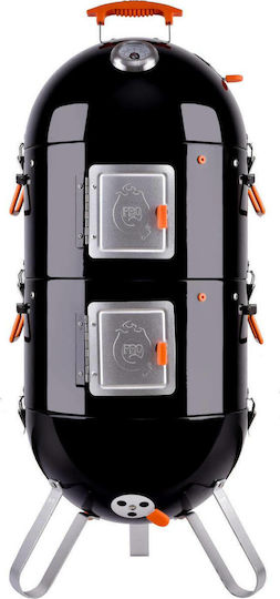 Proq Frontier Elite 2014 Φορητή Ψησταριά Κάρβουνου Kettle με Καπάκι, Θερμόμετρο και Καπνιστήρι 43x43εκ.