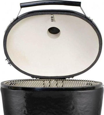 Primo Oval XL 400 Κεραμική Στρογγυλή Charcoal Grill with Side Surface 47cm