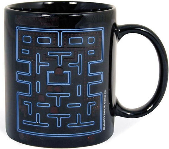 Paladone Pac Man Heat Change Ceramic Black Mug 330ml