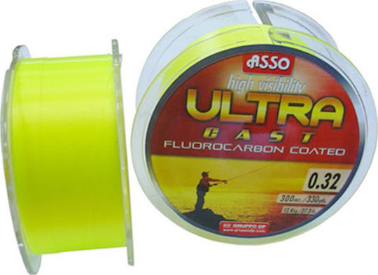 Asso Ultra Cast Fluorocarbon Coated Fluorocarbon Fishing Line Transparent 300m / 0.24mm