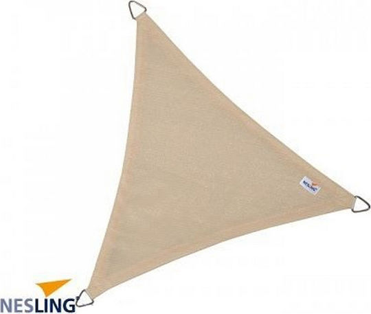 Nesling Τρίγωνο Πανί Σκίασης Εκρού με Κρίκους 5m 285gr/m²