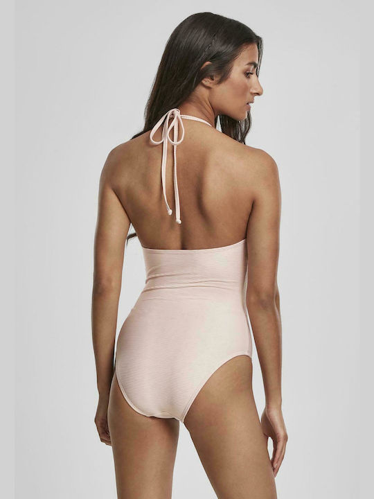 Urban Classics TB3463 One-Piece Swimsuit Pink