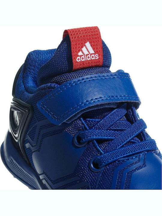 Rapidarun Spider-Man Kids Sports Shoes Running with Hoop & Loop Closure Blue