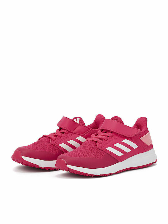 Fortafaito El K Kids Sports Shoes Running with Hoop & Loop Closure Fuchsia