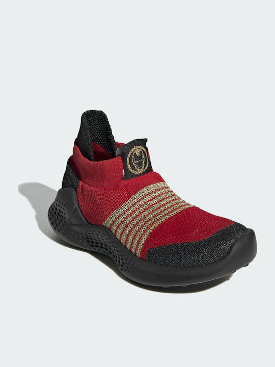 Marvel Iron Man Pure RNR Shoes Kids Sports Shoes Running Slip-On Scarlet / Gold Metallic / Core Black