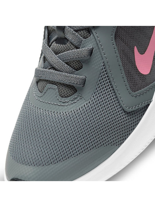 Downshifter Downshifter 10 Kids Sports Shoes Running with Hoop & Loop Closure Smoke Grey / Sunset Pulse / Black / White