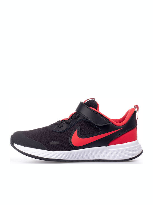 Revolution Revolution 5 Kids Sports Shoes Running with Hoop & Loop Closure Black / University Red / White