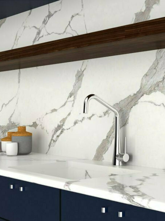 Orabella Element 20104 Tall Kitchen Faucet Counter Silver