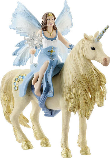 Schleich-S Jucărie Miniatură Eyela Riding On Golden Unicorn Bayala pentru 5-12 Ani 14cm. (Diverse modele) 1 buc