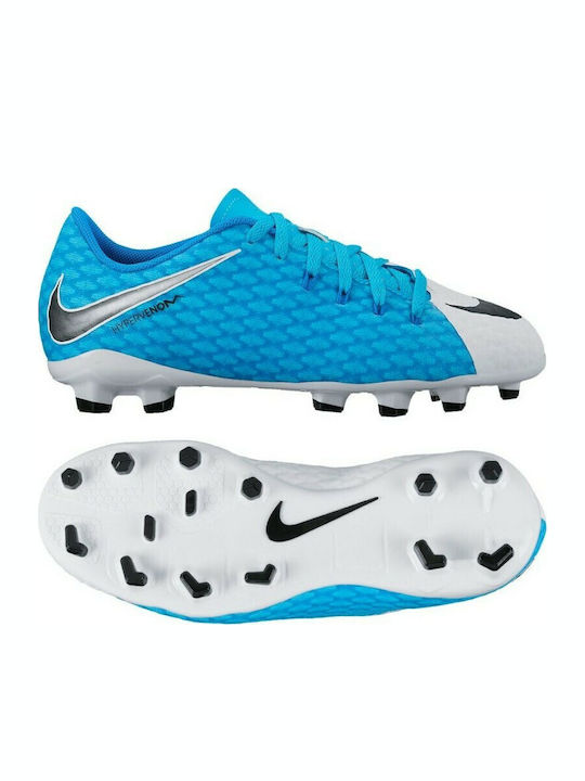 Παιδικά Ποδοσφαιρικά Παπούτσια Hypervenom Phelon III με Τάπες Τιρκουάζ