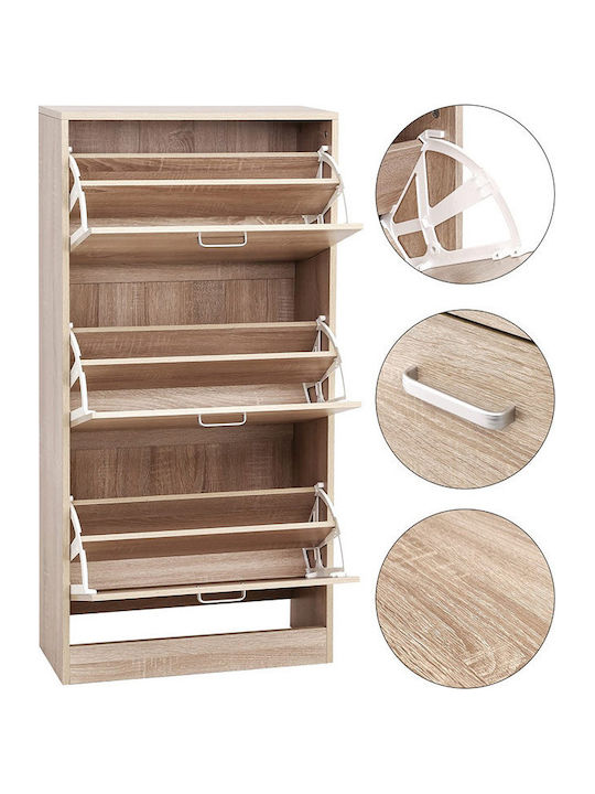 Дървен Обувна рафт 60x24x120см