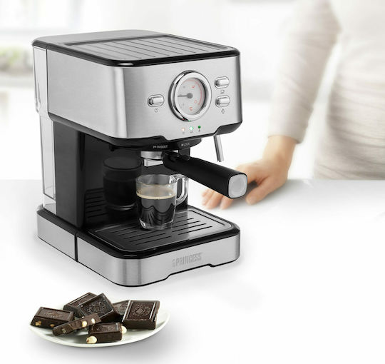 Princess 249412 Automatic Espresso Machine 1100W Pressure 20bar Gray