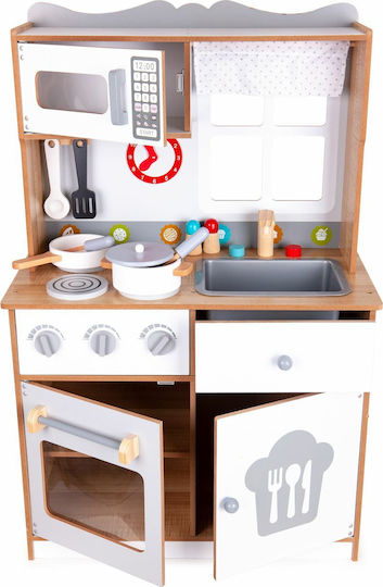 Ecotoys Kids Wooden Kitchen for 3+ Years 93.50 cm 15pcs