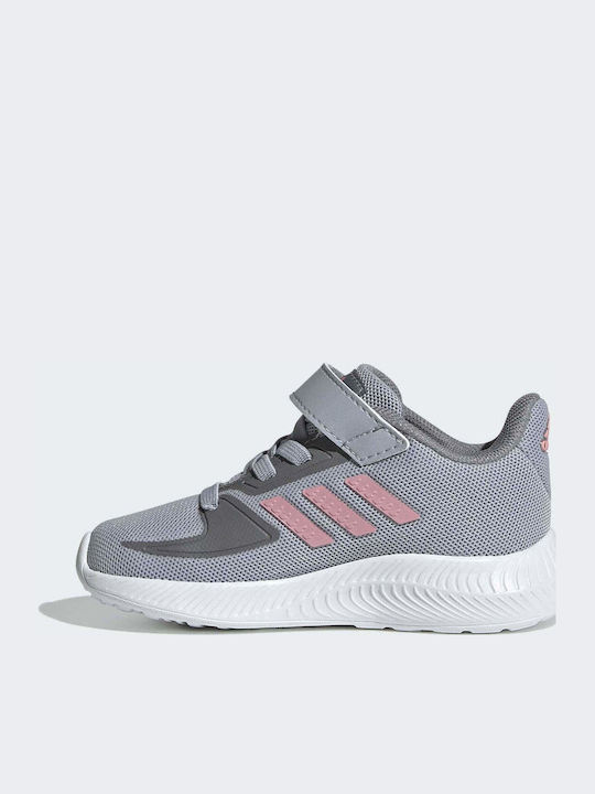 Runfalcon 2.0 I Αθλητικά Παιδικά Παπούτσια Running με Σκρατς Halo Silver / Super Pop / Grey Three