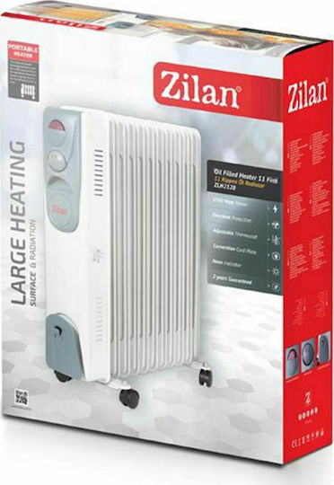Zilan -WHT Καλοριφέρ Λαδιού με 9 φέτες 2000W