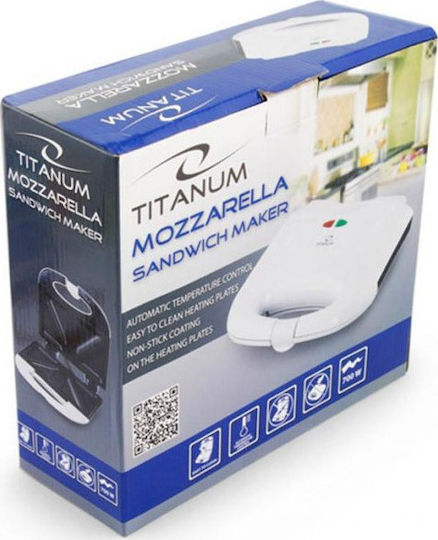 Esperanza Titanum Mozzarella Sandwich Maker for for 2 Sandwiches Sandwiches 750W White