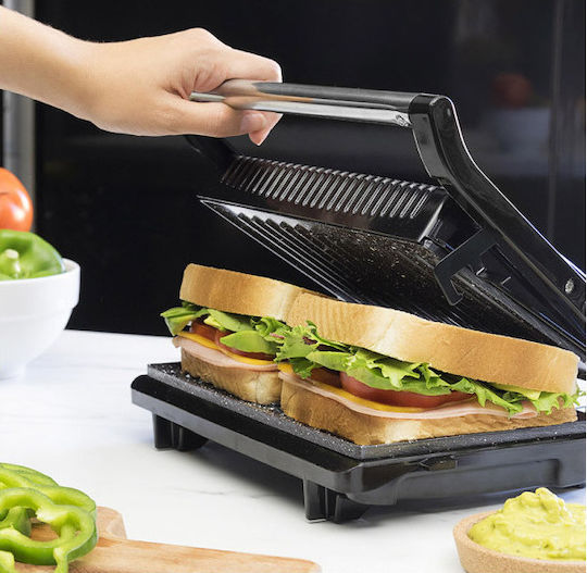 Cecotec Rock’Ngrill 750 Full Open Τοστιέρα Γκριλιέρα 750W Μαύρη