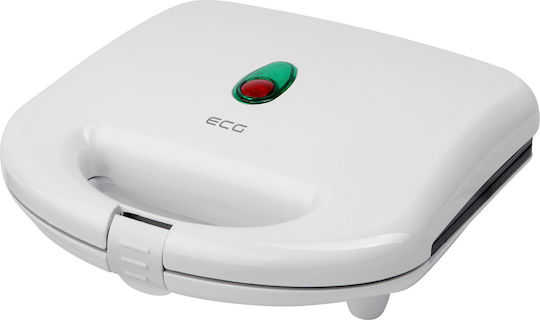 ECG Τοστιέρα με Αποσπώμενες Πλάκες για 2 Τοστ 700W Λευκή