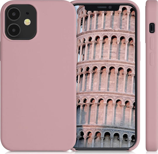 KWmobile Soft Flexible Rubber Back Cover Σιλικόνης Ροζ (iPhone 12 mini)
