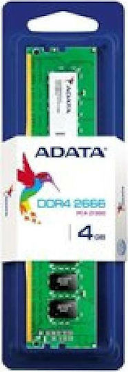 Adata Premier Series DDR4 με Module 1x4GB και Ταχύτητα 2666 για Desktop