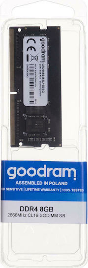 GoodRAM DDR4 με Module 1x8GB και Ταχύτητα 2666 για Laptop
