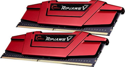 G.Skill Ripjaws V 16GB DDR4 RAM με 2 Modules (2x8GB) και Ταχύτητα 3000 για Desktop