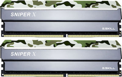 G.Skill Sniper X 16ГБ DDR4 RAM с 2 модула (2x8GB) и Скорост 3000 за Настолен компютър