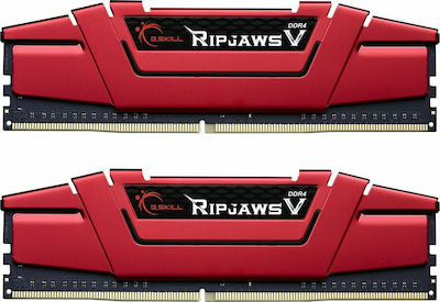 G.Skill Ripjaws V 32GB DDR4 RAM με 2 Modules (2x16GB) και Ταχύτητα 3000 για Desktop