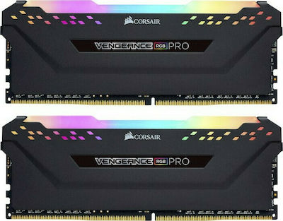 Corsair Vengeance RGB Pro 8GB DDR4 RAM με 2 Modules (2x4GB) και Ταχύτητα 4000 για Desktop