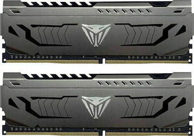 Patriot Viper Steel 64GB DDR4 RAM with 2 Modules (2x32GB) and 3600 Speed for Desktop