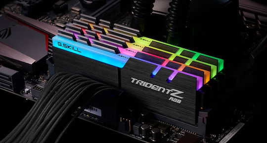 G.Skill Trident Z RGB DDR4 32GB RAM με 4x8GB Modules και Ταχύτητα 4000 για Desktop
