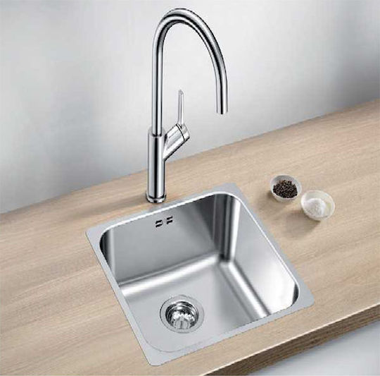 Blanco Supra 400-U 518201 Unterbau Spüle Inox Gebürstet B43xT43cm Silber
