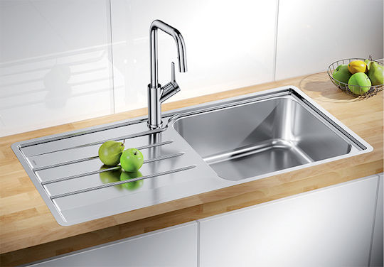Blanco Lemis XL 6 S-IF 523034 Drop-In Chiuvetă Inox Periat L100xW50cm Argintiu