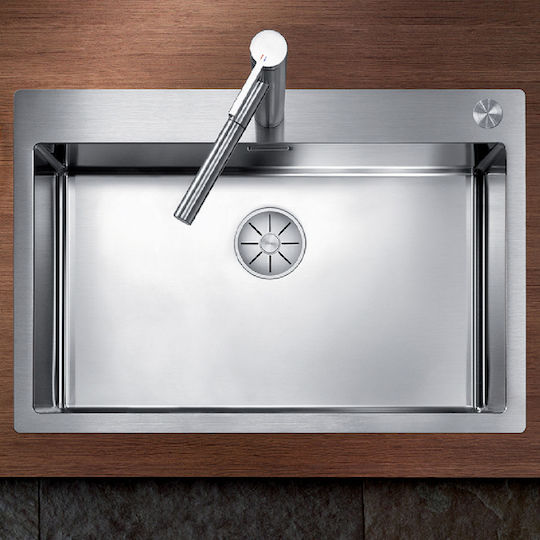 Blanco Claron 700-IF/A (PushControl) 521634 Flächenbündig montiert Spüle Inox Satiniert B76xT51cm Silber
