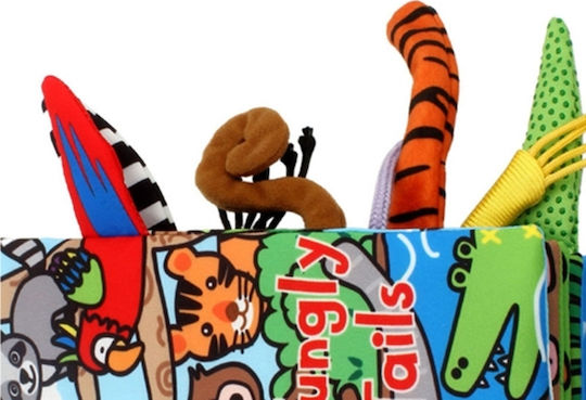 Jollybaby Βιβλίο Δραστηριοτήτων Jungly Tails από Ύφασμα για Νεογέννητα