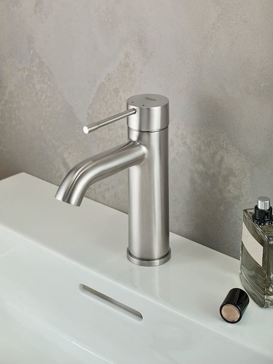 Grohe Essence Mixing Inox Sink Faucet Super Steel Matt