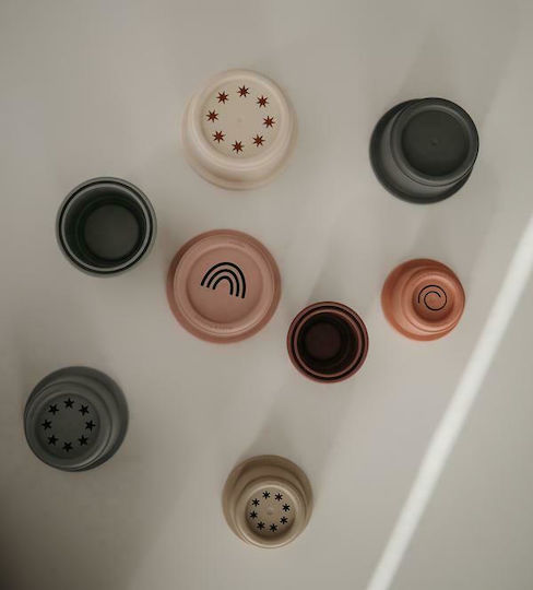 Mushie Stapelspielzeug Stapelspiel Becher für 6++ Monate