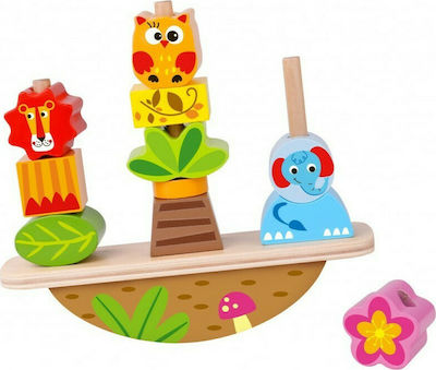 Tooky Toys Stacking Toy Ζωάκια Ισορροπίας made of Wood for 18++ Months