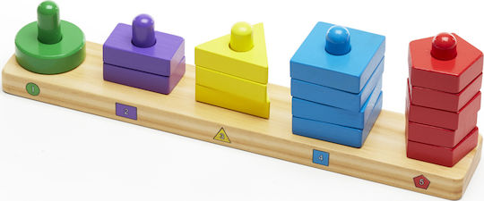Melissa & Doug Formensortierspiel Stapeln & Sortieren aus Holz für 24++ Monate