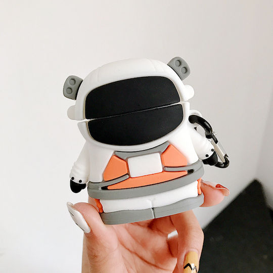 Lykl Astronaut Θήκη Σιλικόνης με Γάντζο σε Πολύχρωμο χρώμα για Apple AirPods
