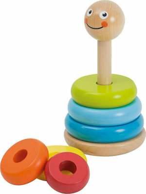 Joueco Stacking Toy Ταξινόμηση Φατσούλες made of Wood for 12++ Months