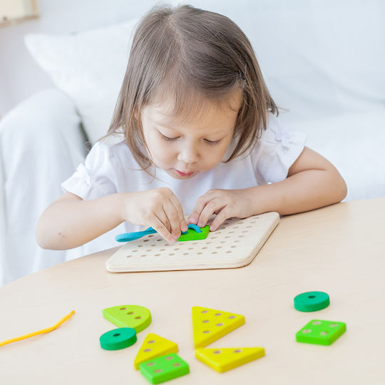 Plan Toys Lacing Toy Board With Laces made of Wood for 36++ Months