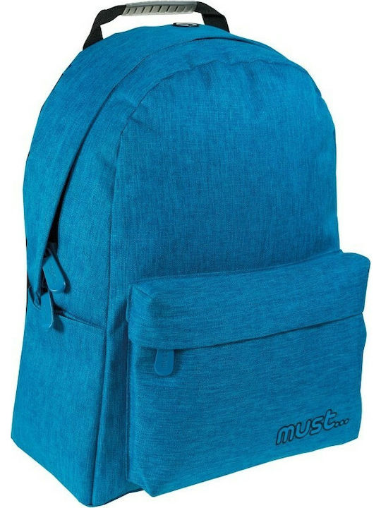 Must Monochrome Jean School Bag Backpack Junior High-High School in Blue color 22lt