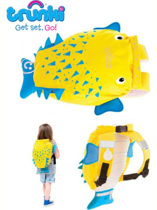 Trunki Paddlepak Blow Fish Spike School Bag Backpack Kindergarten in Yellow color