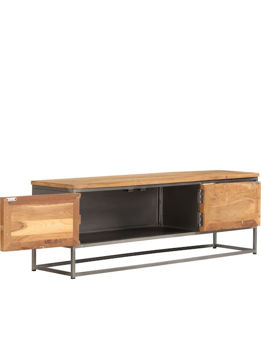Stand TV Din Metal Și Lemn Masiv Maro L120xA30xÎ40cm