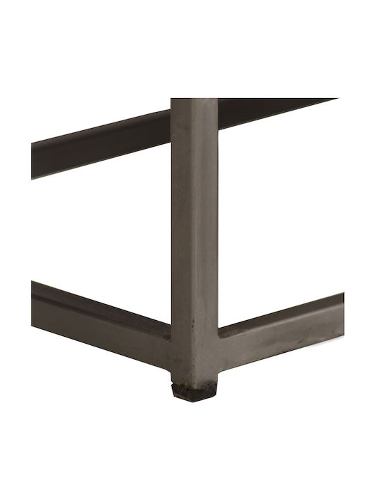 Stand TV Din Metal Și Lemn Masiv Maro L120xA30xÎ40cm