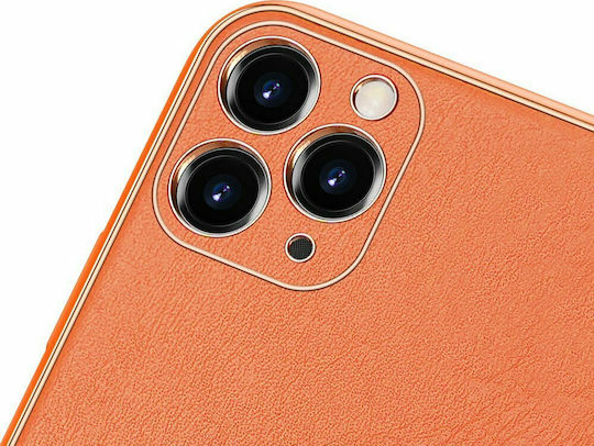 Dux Ducis Yolo Series Back Cover Synthetic Leather Orange (iPhone 12 / 12 Pro)